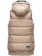 Navahoo Kassidy Damen Übergangs Weste Steppweste Taupe XS - Gr. 34