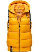 Navahoo Kassidy Damen Übergangs Weste Steppweste Gelb 3XL - Gr. 46