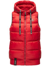 Navahoo Kassidy Damen Übergangs Weste Steppweste Rot 3XL - Gr. 46
