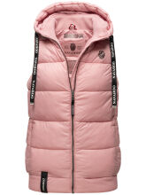 Navahoo Kassidy Damen Übergangs Weste Steppweste Rosa 3XL - Gr. 46