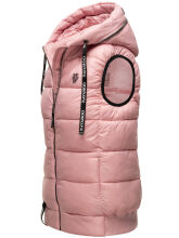 Navahoo Kassidy Damen Übergangs Weste Steppweste Rosa 3XL - Gr. 46