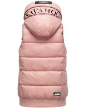 Navahoo Kassidy Damen Übergangs Weste Steppweste Rosa 3XL - Gr. 46