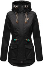 Marikoo Damen Outdoor wasserabweisende Übergangsjacke - Schwarz-Gr.XS