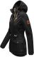 Marikoo Damen Outdoor wasserabweisende Übergangsjacke - Schwarz-Gr.XS