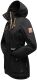 Marikoo Damen Outdoor wasserabweisende Übergangsjacke - Schwarz-Gr.XS