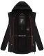 Marikoo Damen Outdoor wasserabweisende Übergangsjacke - Schwarz-Gr.XS