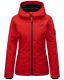 Marikoo Brombeere Damen Übergansjacke Frühlings Jacke Rot-Gr.XL