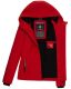 Marikoo Brombeere Damen Übergansjacke Frühlings Jacke Rot-Gr.XXL