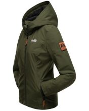 Marikoo Brombeere Damen Übergansjacke Frühlings Jacke Olive-Gr.XL