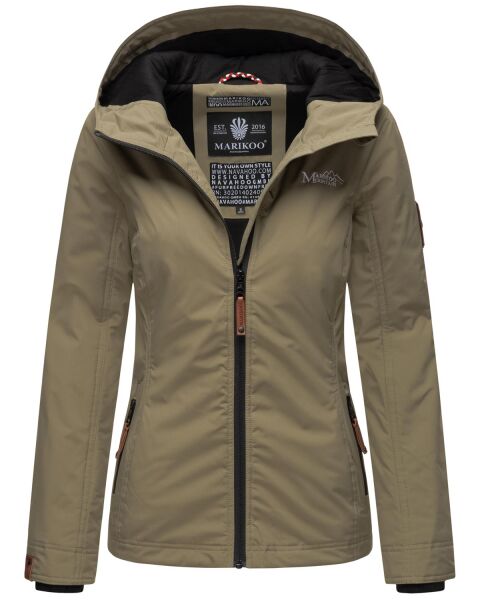 Marikoo Brombeere Damen Übergansjacke Frühlings Jacke Stone-G.-Gr.XL