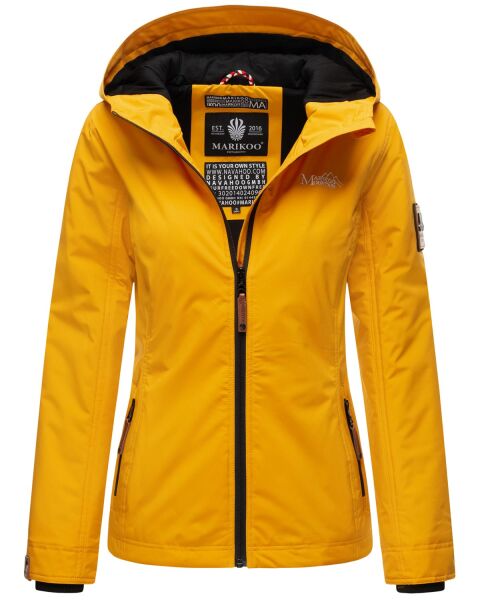 Marikoo Brombeere Damen Übergansjacke Frühlings Jacke Gelb-Gr.XXL