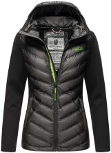 Navahoo Nimm mich mit Damen Fleece Hybrid Jacke Trekking Wanderjacke Schwarz-Gr.XXL