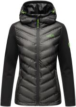 Navahoo Nimm mich mit Damen Fleece Hybrid Jacke Trekking Wanderjacke Schwarz-Gr.XXL