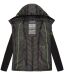 Navahoo Nimm mich mit Damen Fleece Hybrid Jacke Trekking Wanderjacke Schwarz-Gr.XXL