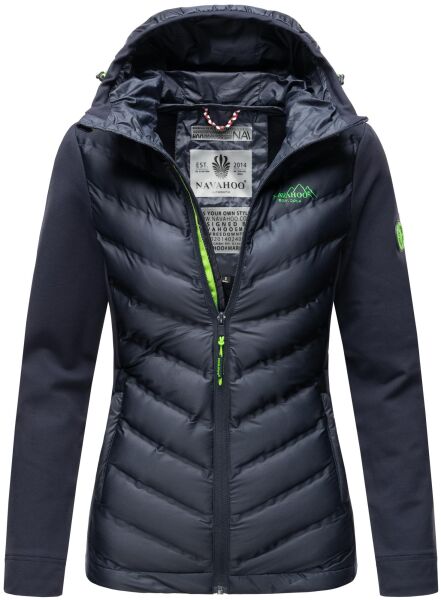 Navahoo Nimm mich mit Womens Fleece Hybrid Jacket Trekking Navy-Gr.XS
