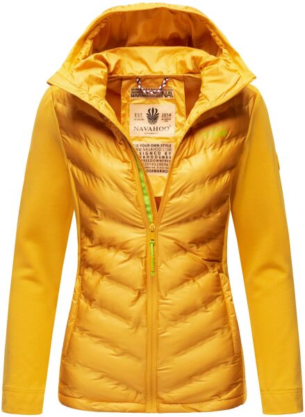 Navahoo Nimm mich mit Womens Fleece Hybrid Jacket Trekking Gelb-Gr.XL