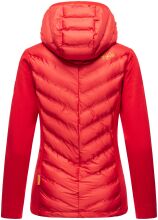 Navahoo Nimm mich mit Damen Fleece Hybrid Jacke Trekking Wanderjacke Rot-Gr.XS