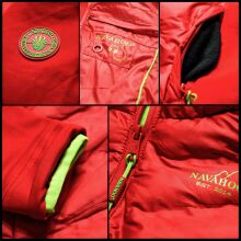 Navahoo Nimm mich mit Damen Fleece Hybrid Jacke Trekking Wanderjacke Rot-Gr.XS