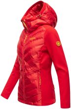 Navahoo Nimm mich mit Womens Fleece Hybrid Jacket Trekking Rot-Gr.M