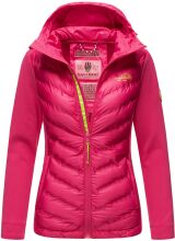 Navahoo Nimm mich mit Damen Fleece Hybrid Jacke Trekking Wanderjacke Pink-Gr.XS