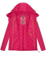 Navahoo Nimm mich mit Damen Fleece Hybrid Jacke Trekking Wanderjacke Pink-Gr.XL