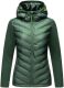Navahoo Nimm mich mit Damen Fleece Hybrid Jacke Trekking Wanderjacke Dunkelgrün-Gr.XS