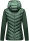 Navahoo Nimm mich mit Damen Fleece Hybrid Jacke Trekking Wanderjacke Dunkelgrün-Gr.XS