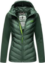 Navahoo Nimm mich mit Womens Fleece Hybrid Jacket Trekking Dunkelgrün-Gr.XL