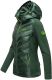 Navahoo Nimm mich mit Womens Fleece Hybrid Jacket Trekking Dunkelgrün-Gr.XL