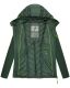 Navahoo Nimm mich mit Womens Fleece Hybrid Jacket Trekking Dunkelgrün-Gr.XL