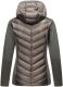 Navahoo Nimm mich mit Damen Fleece Hybrid Jacke Trekking Wanderjacke Dunkelgrau-Gr.XS