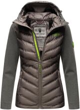 Navahoo Nimm mich mit Womens Fleece Hybrid Jacket Trekking Dunkelgrau-Gr.XL
