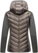 Navahoo Nimm mich mit Womens Fleece Hybrid Jacket Trekking Dunkelgrau-Gr.XL