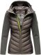 Navahoo Nimm mich mit Womens Fleece Hybrid Jacket Trekking Dunkelgrau-Gr.XL