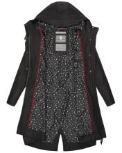 Navahoo Josinaa Damen Übergangs Mantel Schwarz-Gr.XS