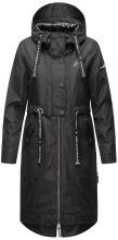 Navahoo Josinaa Damen Übergangs Mantel Schwarz-Gr.XL