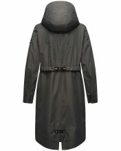 Navahoo Josinaa ladies spring jacket light coat with hood - Anthracite-Gr.XL