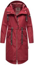 Navahoo Josinaa ladies spring jacket light coat with hood - Bordeaux-Gr.XL