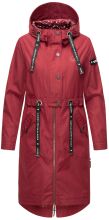 Navahoo Josinaa ladies spring jacket light coat with hood - Bordeaux-Gr.XL