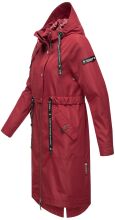 Navahoo Josinaa ladies spring jacket light coat with hood - Bordeaux-Gr.XL