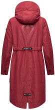 Navahoo Josinaa ladies spring jacket light coat with hood - Bordeaux-Gr.XL