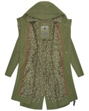 Navahoo Josinaa Damen Übergangs Mantel Olive-Gr.XS