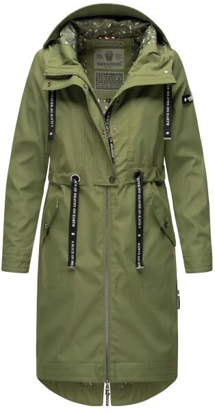 Navahoo Josinaa Damen Übergangs Mantel Olive-Gr.XL