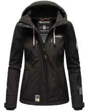 Marikoo Kleinezicke Damen Softshell Jacke Schwarz-Gr.XS