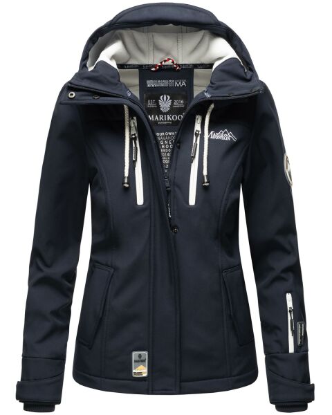 Marikoo Kleinezicke Damen Softshell Jacke Blau-Gr.XL