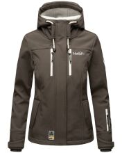 Marikoo Kleine Zicke Damen Softshell Frühling Übergangs Jacke Anthrazit-Gr.M