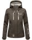 Marikoo Kleine Zicke Damen Softshell Frühling Übergangs Jacke Anthrazit-Gr.XXL