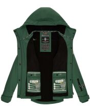 Marikoo Kleinezicke Damen Softshell Jacke Dus.Grün-Gr.XL