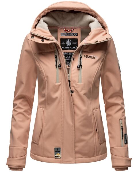 Marikoo Kleinezicke Damen Softshell Jacke Rosa-Gr.XL