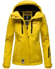 Marikoo Kleinezicke Damen Softshell Jacke Gelb-Gr.XL